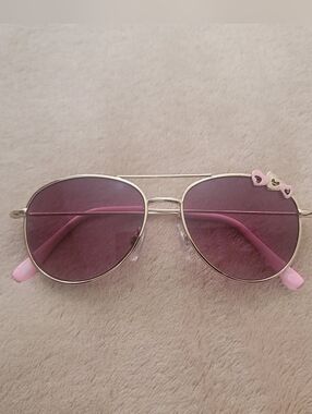 H&M Girl Gold/Pink Aviator Sunglasses Size 2Y-4Y